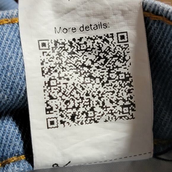 Shein Curve Denim Shorts w/ Embroidered Cherries - Size 0XL - Picture 6 of 6